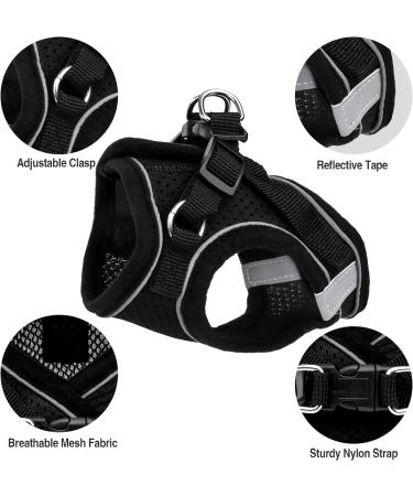 Cat Collars Harnesses and Lead Set Kitten Walking Escape Proof Adjustable Lead Vest Set For Ferret Puppy Rabbit Kitten Lead and Harness Set with Reflective Strip Breathable Soft Mesh Cat Jacket(S) - Buy Online on GoSupps.com