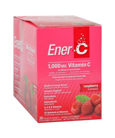Ener-C Vitamin Drink Mix - Raspberry - 1000 mg - 30 Packets