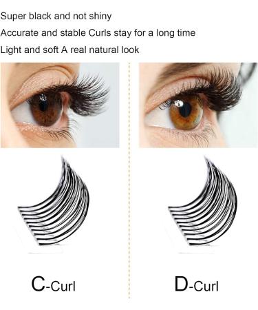 B&Q LASH 5D Pre Made Fans Eyelash Extensions - 15mm Short Stem Russian Volume Lashes - 0.10D Thickness - Premium Quality - Buy Online on GoSupps.com