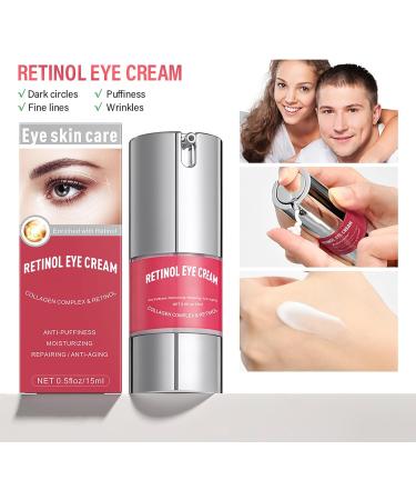 Retinol Eye Cream - Eye Cream for Dark Circles and Puffy Eyes - Retinol Eye Cream Anti Aging - Moisture Hydrate Plump Skin - Smooth Tender Firm Lift Elasticity - Fade Wrinkle Dullness Restore Radiance - Buy Online on GoSupps.com