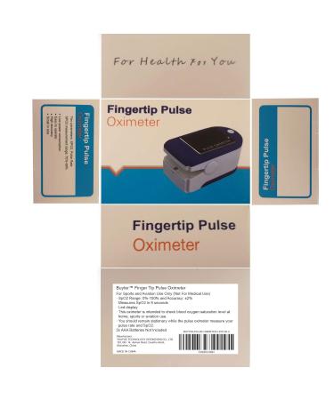 Buyter Finger Tip Pulse Oximeter - Heart Rate & Blood Oxygen Monitor with LED Display Portable SPO2 Device with Lanyard - Fast International Shipping - Buy Online on GoSupps.com