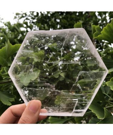 Crystal Natural Clear Gypsum Rhombus Shape Crystal Polished Stones Hand Carved Home Decoration Gifts Can be Used for JZIGTDEM - Buy Online on GoSupps.com