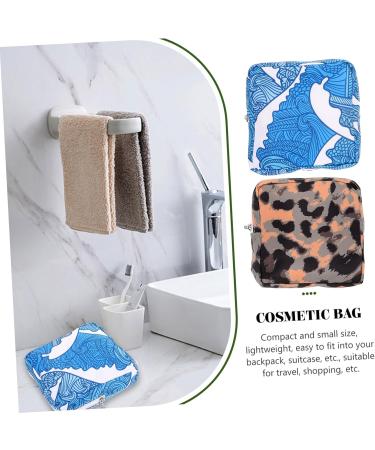 Buy Housoutil 2-Piece Cosmetic Bag Set - Women's Zipper Storage & Period Cushion Bag | Portable Tampon Organizer 16x15.5cm - Buy Online on GoSupps.com