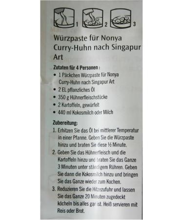 AHG Nonya Chicken Curry Spice Paste (Singapore Style) 50g - Buy Online on GoSupps.com