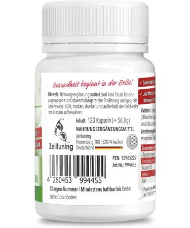 Iodine Tablets Josety Thyroid Complex - High-Dose Iodine & Selenium for Thyroid Health | 4-Month Cure from Germany - Buy Online on GoSupps.com