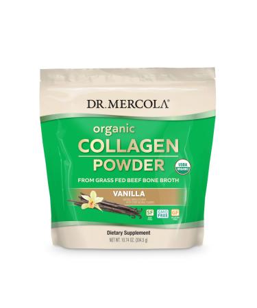 Dr. Mercola Organic Collagen Powder Vanilla  10.74 oz (304.5 g)