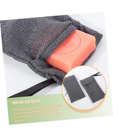 Baluue 18 Pcs Soap Bag Exfoliator Exfoliating Sponge Pouch Household Soap Pouch Foam Net Polyester Grey 20X12CMx3pcs Greyx3pcs - Buy Online on GoSupps.com