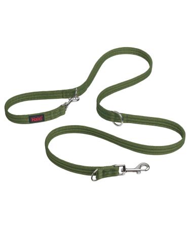 HALTI Double Guide - Multifunctional dog leash for training and walking with your dog.Light and padded with neoprene.Suitable for puppies (size small forest green 2m) s forest green