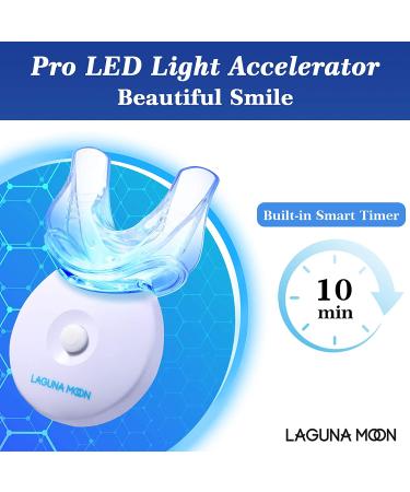 Lagunamoon Teeth Whitening Kit | 35% Urea Peroxide Gel with LED Light | No Sensitivity | Remove Coffee, Wine, Tea Stains - Buy Online on GoSupps.com