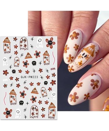 JMEOWIO 9 Sheets Halloween Nail Art Stickers Decals Self-Adhesive Cute Cat Ghost Nail Supplies Nail Art Design Decoration Accessories - Buy Online on GoSupps.com