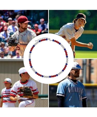 Stylish Baseball Necklace with Pearls & Rhinestones | Kuaiyiju Sporty Accessory for Enthusiasts - International Shipping - Buy Online on GoSupps.com