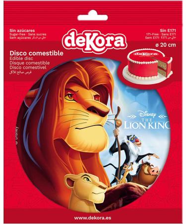 Dekora 236039 Lion King Edible Sugar Wafer Cake Topper 20cm 20 cm The Lion Konig - Buy Online on GoSupps.com
