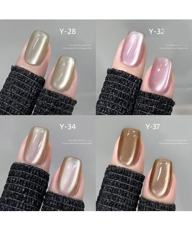 Rolita Gel Polish Rolita Nail Polish 15ml Cat Eye Gel Nail Polish Glitter Crystal Gel Nail Polish with Magnet Jelly-Colored Nail Polish Jelly Gel Nail Polish DIY at Home (Y - 37) - Buy Online on GoSupps.com