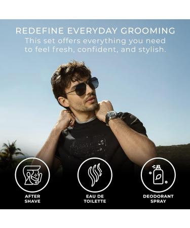 Beverly Hills Polo Club BHPC Men's Essential Collection includes Eau De Toilette Deodorant Body Spray & After Shave Lotion (Blue) - Buy Online on GoSupps.com