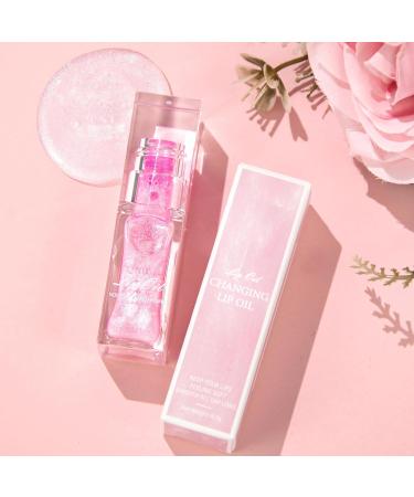 Bekoeen 2Pcs Magic Color Changing Lip Oil Lipstick Big Brush Hydrating Glimmer Glow Oil Long Lasting Moisturizing Smooth Non-Sticky Lip Gloss Lip Balm Fresh Lip Oil Stain Girl's Lip Care (light pink) - Buy Online on GoSupps.com