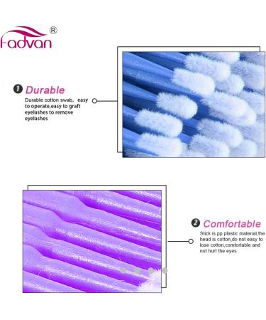 200 Blue Micro Applicator Brushes for Eyelash Extensions - Disposable Eyelash Swabs for Mascara & Makeup Application - Buy Online on GoSupps.com