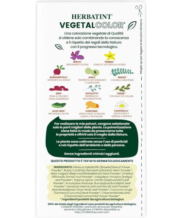 Herbatint Vegetal Color - 100% natural and organic vegetable coloring HOT CHOCOLATE POWER - Chocolate 100 gr - Buy Online on GoSupps.com