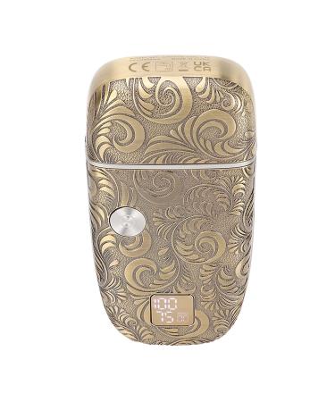 Electric Hair Clipper Beard Trimmer Electric Beard Trimmer Double Floating Cutter Carved Patterns Metal Hair Grooming Trimmer for Men