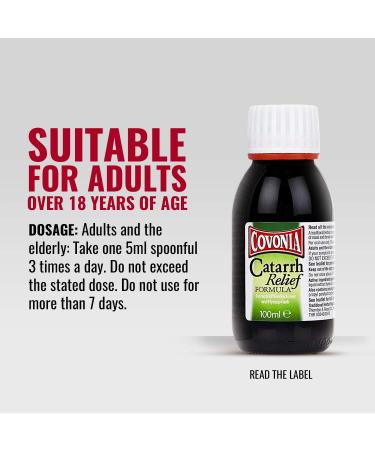 Covonia Catarrh Relief Formula 20 Doses 100ml - Pack of 1 - Buy Online on GoSupps.com
