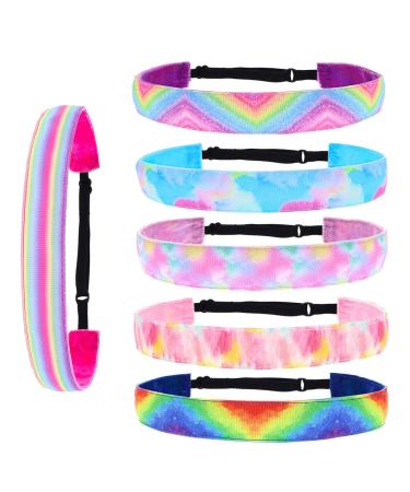Hair strap girls 6 pieces of girls headbands girls stretchy headbands girls adjustable headbands for teenagers children party favored gift sweet hair accessories (6 style) - Buy Online on GoSupps.com