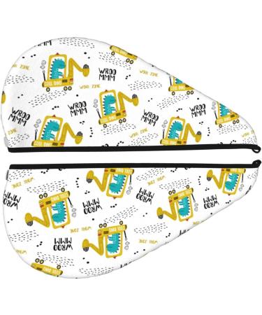 Fast-Drying Dinosaur Hair Towel Wrap | Button Towel Turban for Quick Hair Drying - Buy Online on GoSupps.com