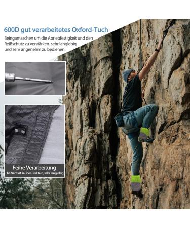 Waterproof Tyuodna Gaiters for Hiking Running & Outdoor Activities - Breathable Leg Gaiters for Men & Women - One Size Black - Buy Online on GoSupps.com