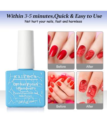 Buy 2 Packs Nail Polish Remover (15ml) - Fast Gel Nail Polish Removal with Scraper & Cuticle Pusher - No Foil or Soaking Needed - International Shipping Available - Buy Online on GoSupps.com