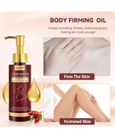 ALAOW Organic Firming Body Oil - Tightens Loose Skin Deep Hydration Fast-Absorbing & Non-Greasy Natural Plant-Based Formula for All Skin Types 4.06Fl Oz / 120ml (2PCS - Buy Online on GoSupps.com