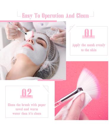 24 Pcs Fan Brushes: Slim Soft Facial Applicators with Quicksand Handle - Multi-Use Makeup Tools for Peel Mask & Blush - Includes Pouch Case - Buy Online on GoSupps.com