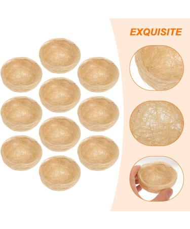 Sosoport 10Pcs Simulation Bird Nest Artificial Bird Nest Bird Houses Garden Nature Art Craft Decoration - Buy Online on GoSupps.com