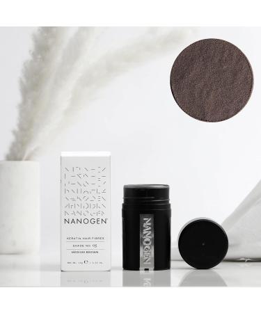 Nanogen Hair Fibres 15g Medium Brown - Pack of 1 | Natural Hair Thickening Solution - Buy Online on GoSupps.com