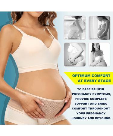 Maternity Belt Pregnancy Belly Band Plus Size Nude - Back Support & Pain Relief - Buy Online on GoSupps.com