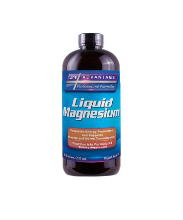 Dr S Advantage Liquid Magnesium Supplement for Women & Men Non-GMO 8 Oz Health & Beauty