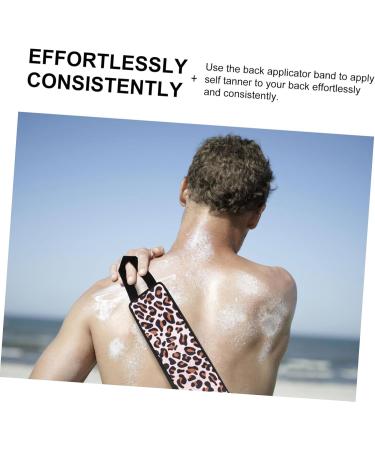  TOVINANNA Self-tanning lotion applicator with leopard print strip comfortable and practical accessory for an even and healthy tan. - Buy Online on GoSupps.com