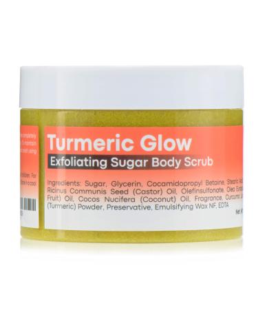 Joli Noir - Turmeric Body Scrub - Exfoliating Sugar Scrub Made With Pure Cane Sugar & Pumice For Body