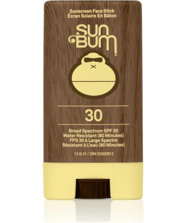 Sun Bum Premium Sunscreen Face Stick SPF 30 Broad Spectrum UVA/UVB Protection Paraben Free Gluten Free Oil Free 13 g (Pack of 1) & Sunscreen Lip Balm Coconut Spf 30 Coconut 4.25G Face Stick + Lip Balm Coconut - Buy Online on GoSupps.com