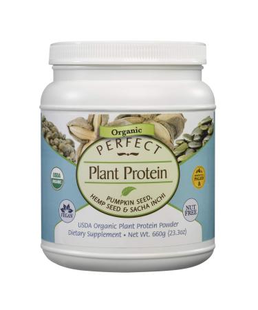 Perfect Supplements  Perfect Plant Protein Powder  600 Grams  Pumpkin Seed  Hemp Seed & Sacha Inchi