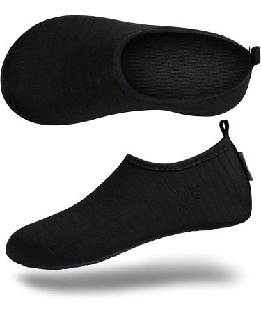 VIFUUR Water Sports Shoes Men Women Quick-Dry Aqua Socks Slip-on - Black - Buy Online on GoSupps.com