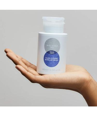 Balance Me Flash Cleanse Micellar Water - Vegan Facial Cleanser 180ml | Made in UK - Buy Online on GoSupps.com