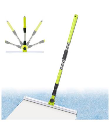 Silicone Broom with 51 Long Handle Silicone Brooms for Floor Cleaning Squeegee for Floor Cleans Glass Fine Dust Hair Liquids