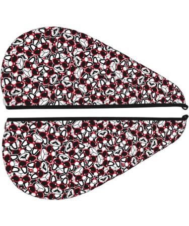 Hair Towel Wrap for Quick Drying | Button Towel Turban for All Hair Types | French Bulldog Design - Buy Online on GoSupps.com