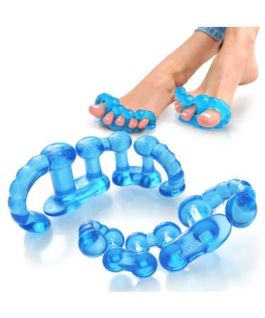 Toe Separators/Toe Streightener to Correct Bunions Hammer Toe Foot Pain and More! For Women & Men by ToesFit. U.S. Design Patent Pending
