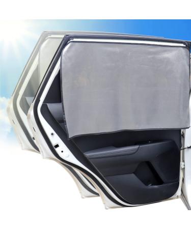 2 PCS Magnetic Car Sun Shades Car Window Shade for Baby One-way Perspective Installation-free Magnetic Curtain Rear Side Window Back Seat Rectangle 2pcs