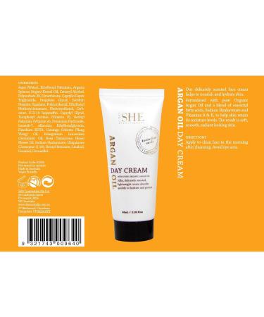Om She Aromatherapy Argan Oil Day Cream - Revitalize Your Skin with Natural Moisture | International Shipping Available - Buy Online on GoSupps.com