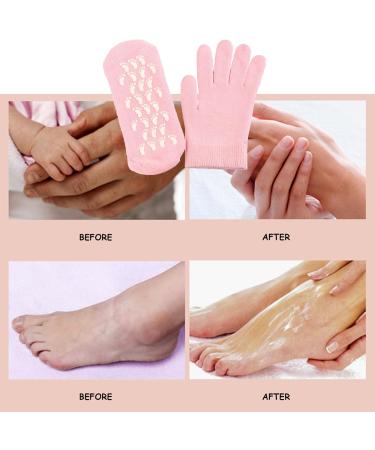 Moisturising Socks Moisturising Gloves and Socks for Dry Hands Foot Gel Spa Softens Cracked Silicone Foot Moisturiser Socks and Gloves for Hands Feet - Buy Online on GoSupps.com