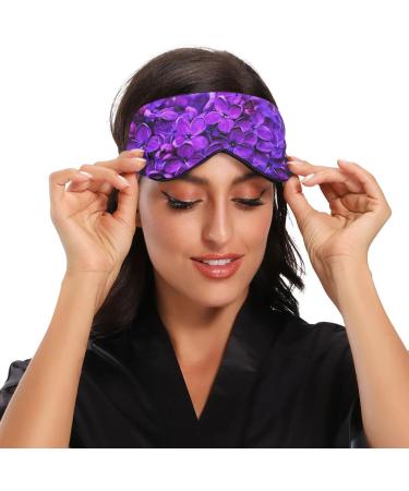 Haskirky Light Blocking Eye Mask for Adults - Adjustable & Comfortable for Travel, Yoga, Meditation - Spring Lilac Purple - Buy Online on GoSupps.com