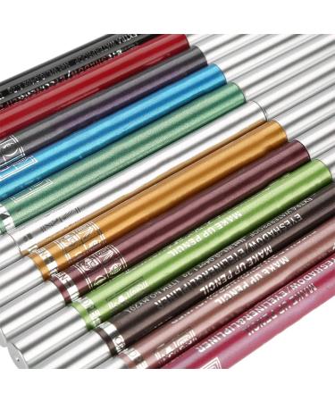ANKROYU 12Pcs Colors Eyeliner Eye Liner Pencil Set Eye Makeup Pencils Waterproof Lasting Eye Shadow Eyeliner Lipliner Pencil Cosmetic Pen Makeup Set - Buy Online on GoSupps.com