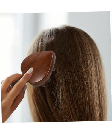 HAPINARY Portable Wooden Comb for Men - Scalp Massage & Detangling Comb - Comfortable Pick Comb - 12.10X8.00X3.50CM Brown - Buy Online on GoSupps.com