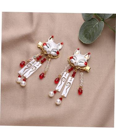 Mikinona 1 Pair Tassel Drop Barrette Alligator Hair Clips Chinese Hair Accessories Women Tassel Hair Clip Tassel Hairpin Tassel Animal Hair Clip Chinese Tassel Hair Clips Tassel Barrette - Buy Online on GoSupps.com