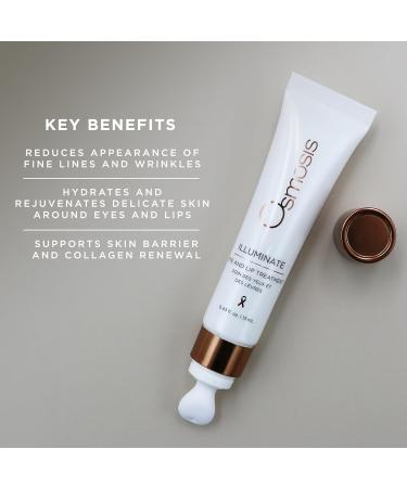 Osmosis ILLUMINATE Hydrating and Firming Eye & Lip Treatment with Niacinamide and Peptides for Aging Dry and Tired Skin 0.43 fl oz - Buy Online on GoSupps.com